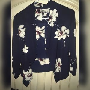 Flowered Cardigan